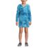 Kids Long Sleeve Hooded Front Pocket Terry Cloth Swimsuit Cover-Up, Front