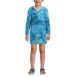 Kids Long Sleeve Hooded Front Pocket Terry Cloth Swimsuit Cover-Up, Front