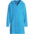 Kids Long Sleeve Hooded Front Pocket Terry Cloth Swimsuit Cover-Up, Front