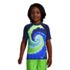 Boys Husky Short Sleeve Crew Neck UPF 50 Swim Rash Guard, Front