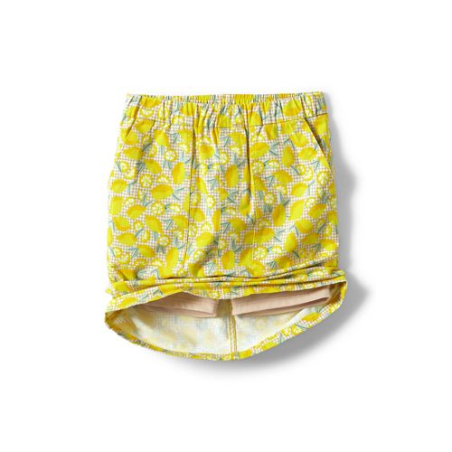 Women's Mid Rise Elastic Waist Pull On Chino Skort - image 3