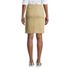 Women's Petite Mid Rise Elastic Waist Pull On Chino Skort, Back
