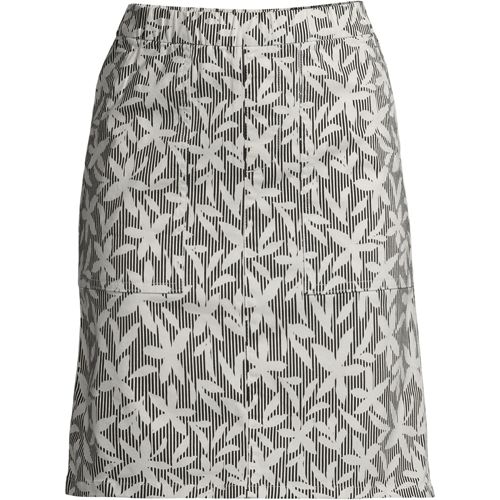 Women's Mid Rise Elastic Waist Pull On Chino Skort - image 4
