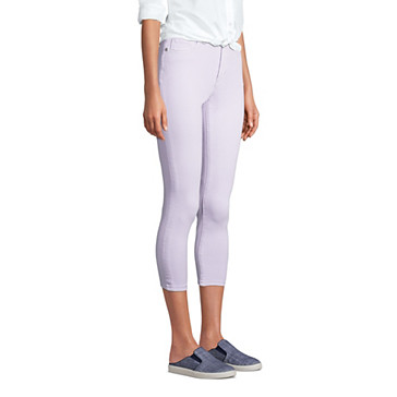 High Waist 7/8-Leggings-Jeans mit Stretch in Farbe für Damen image number 2