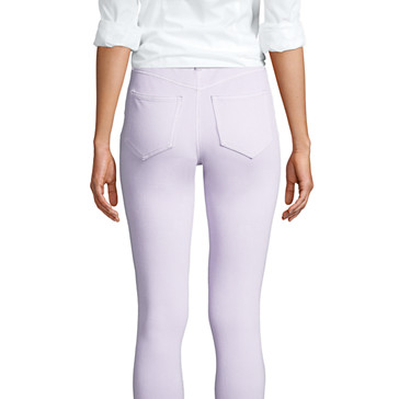 High Waist 7/8-Leggings-Jeans mit Stretch in Farbe für Damen image number 5