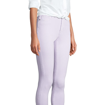 High Waist 7/8-Leggings-Jeans mit Stretch in Farbe für Damen image number 6