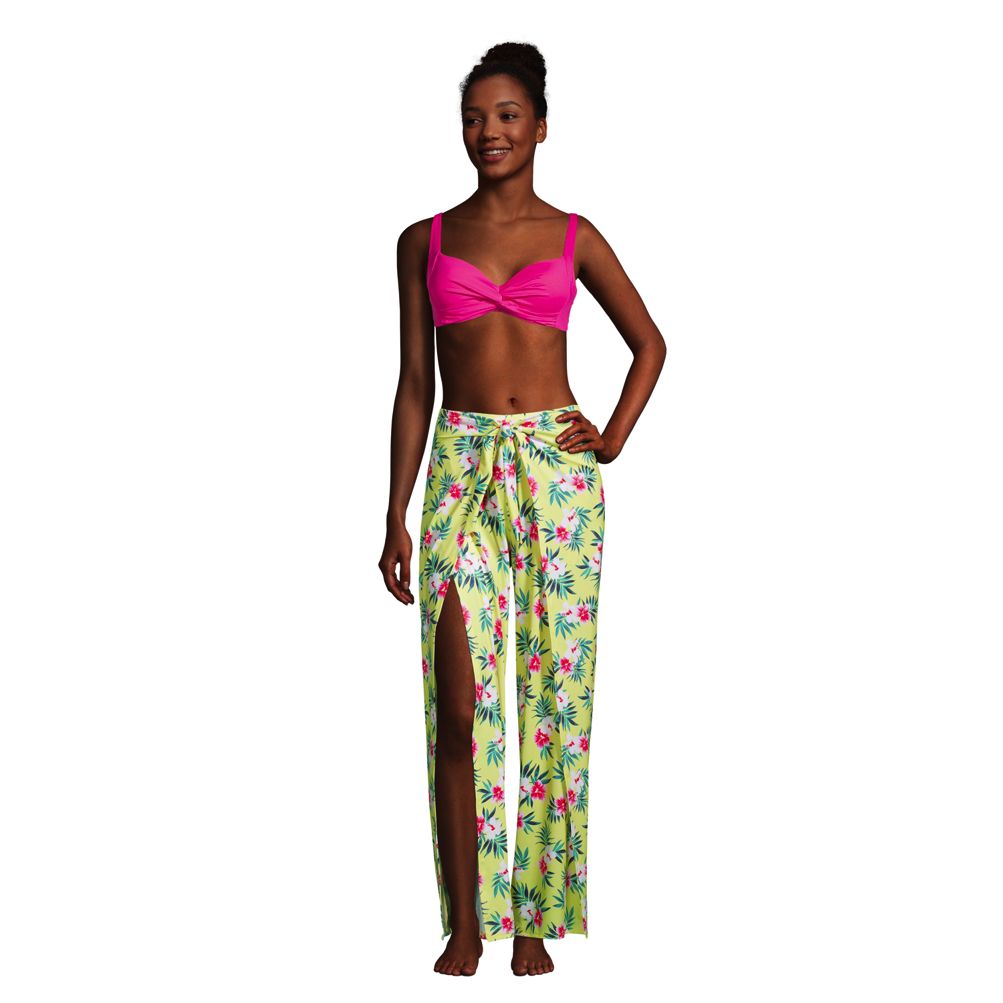 Women's Lands' End Print Swim Cover-Up Pareo Pants