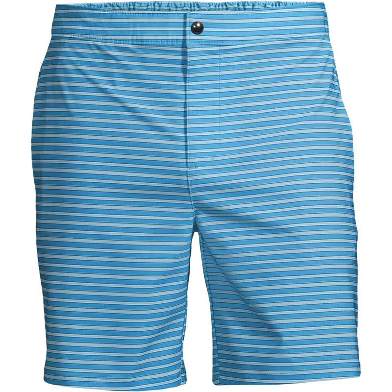 Men's Lined 7" Hybrid Swim Shorts, Front