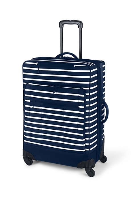 Travel Checked Printed Rolling Luggage Bag