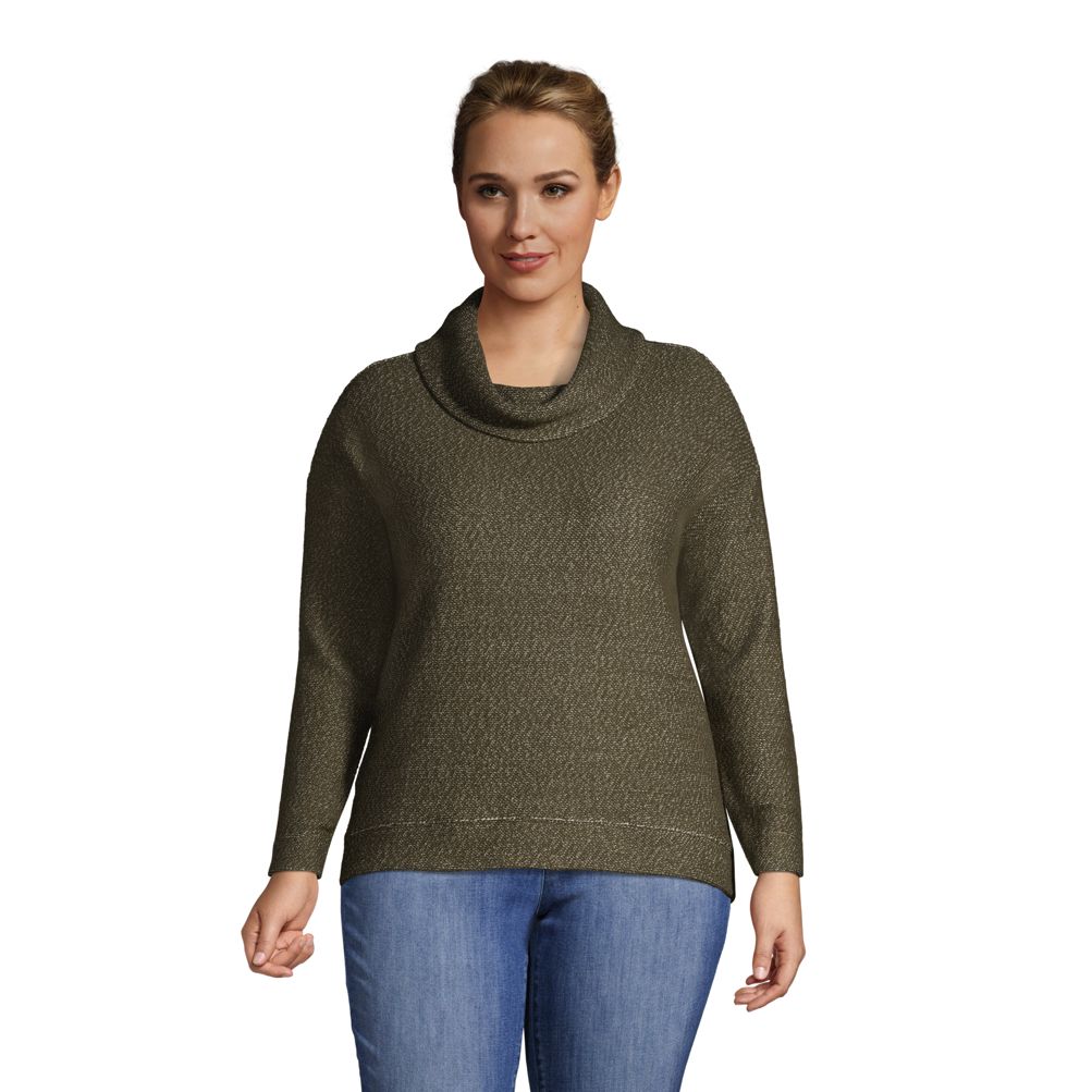 Plus cowl neck sweater best sale