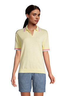 Feinstrick-Poloshirt für Damen
