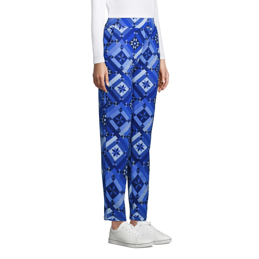 Lands' End Petite Serious Sweats Ankle Sweatpants - Macy's