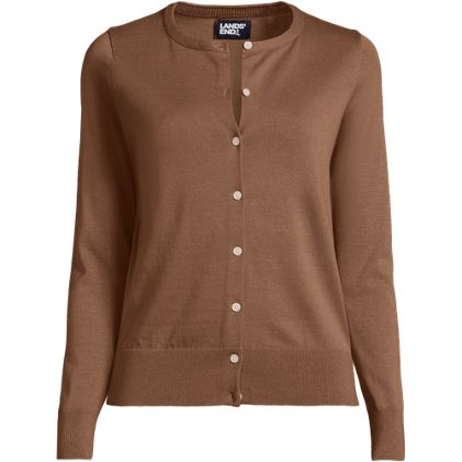 Women's Fine Gauge Cotton Cardigan Sweater - primary