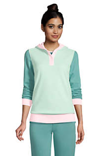 Women's Long Sleeve Serious Sweats Button Hoodie, alternative image