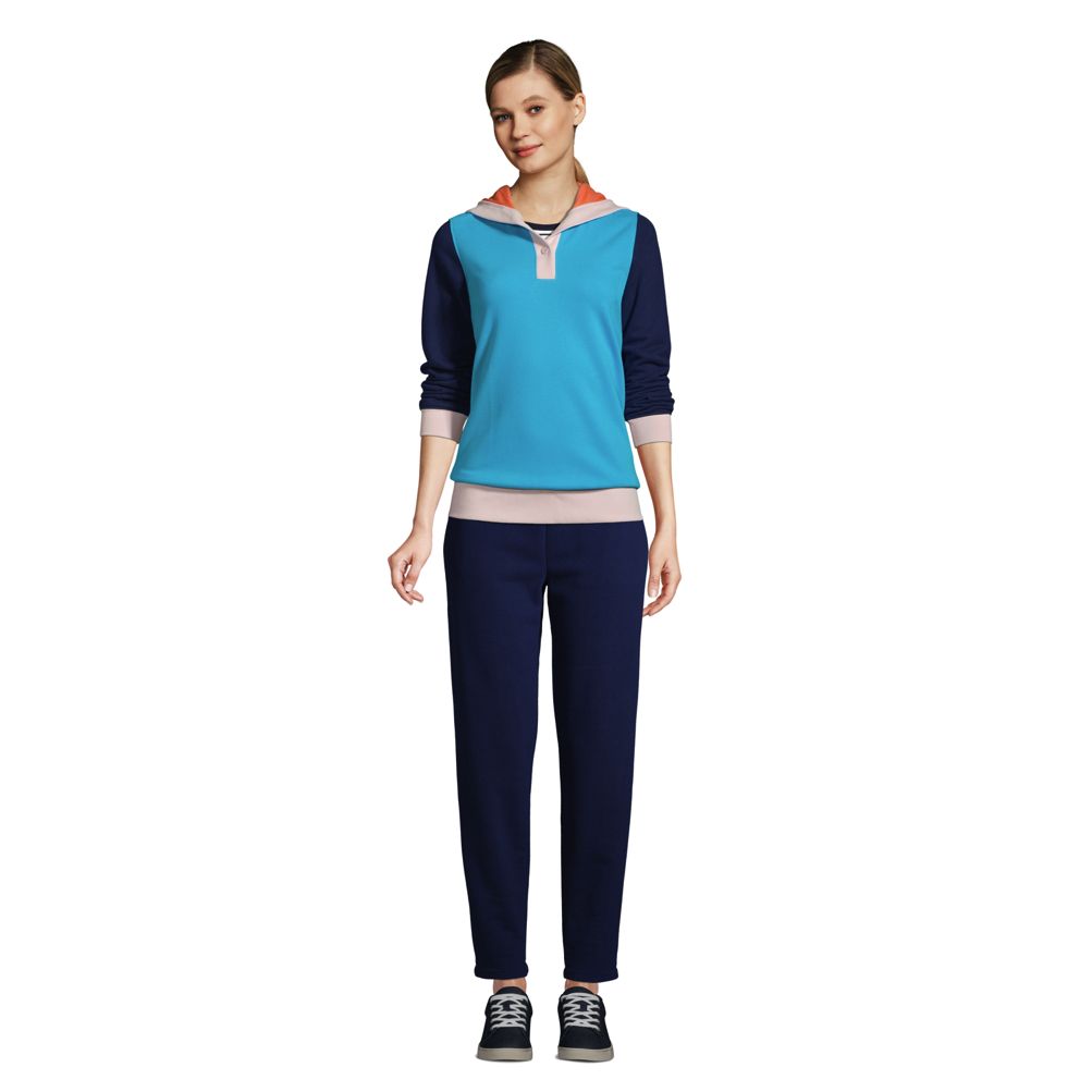 Women's Serious Sweats Crewneck Long Sleeve Sweatshirt Tunic Lands' End  Цвет: Blue print donegal; Размер: Small купить от 9990 рублей в  интернет-магазине MALL