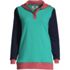 Women's Plus Size Long Sleeve Serious Sweats Button Hoodie, Front