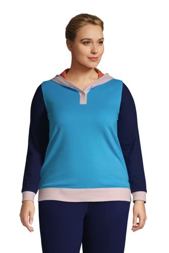 Lands' End Women's Plus Size Serious Sweats Crewneck Long Sleeve Sweatshirt  Tunic - 1x - Gray Flecked Heather : Target