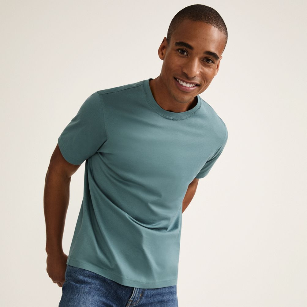 Men s Short Sleeve Supima Tee Lands End