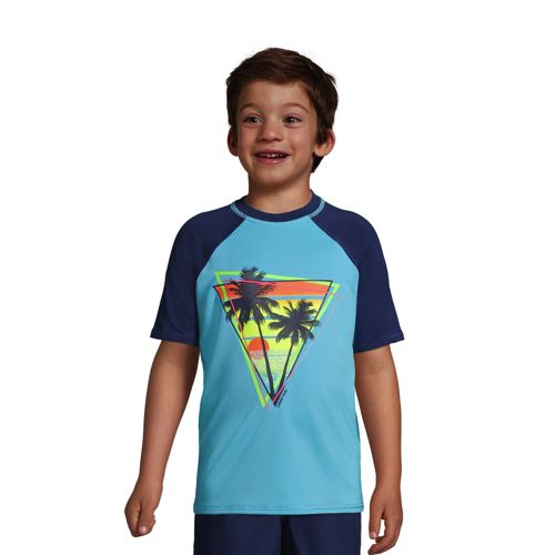 Rashguard Ras-du-Cou Graphique à Manches Courtes, Garçon image number 1