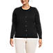 Women's Plus Size Fine Gauge Cotton Cardigan Sweater, Front
