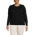 Women's Plus Size Fine Gauge Cotton Cardigan Sweater, Front