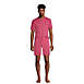 Men's Comfort Knit Short Sleeve Henley Pajama Shirt, alternative image