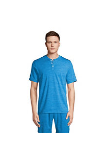 Men's Stretch Jersey Henley Lounge Top 
