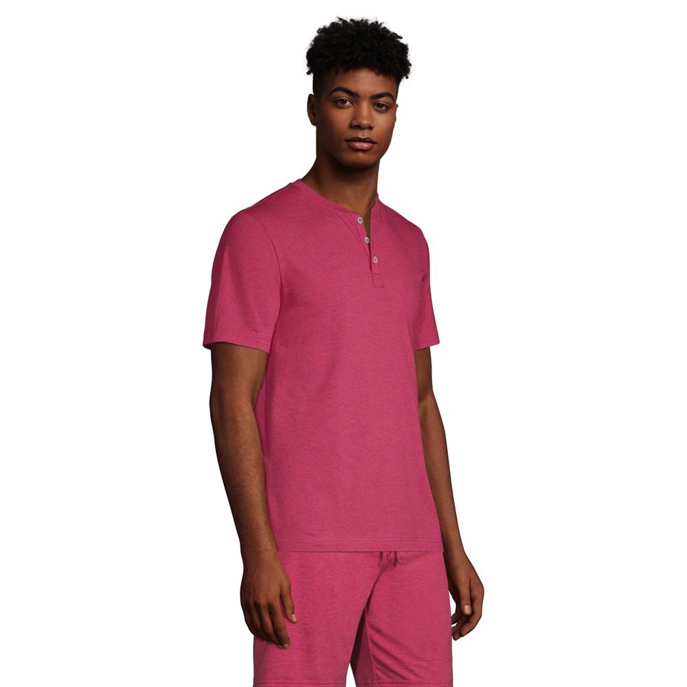 Pink henley shop shirt