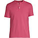 Men's Comfort Knit Short Sleeve Henley Pajama Shirt, Front