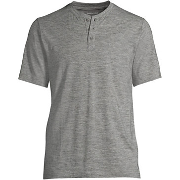 Kurzärmeliges Komfort-Henley-Shirt für Herren im Classic Fit image number 4