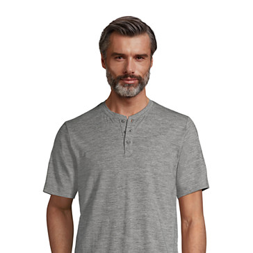 Kurzärmeliges Komfort-Henley-Shirt für Herren im Classic Fit image number 5