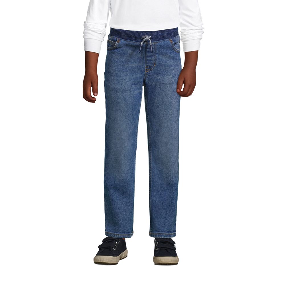 Lands end pull on skinny sale jeans