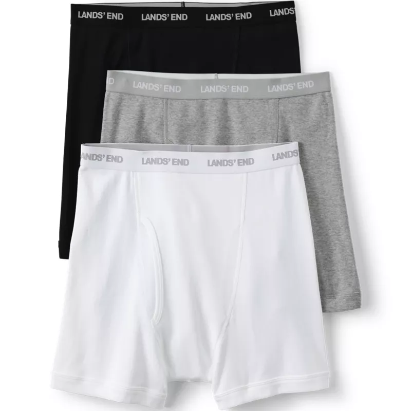 Men's 3 Pack Knit Boxer Briefs, Front