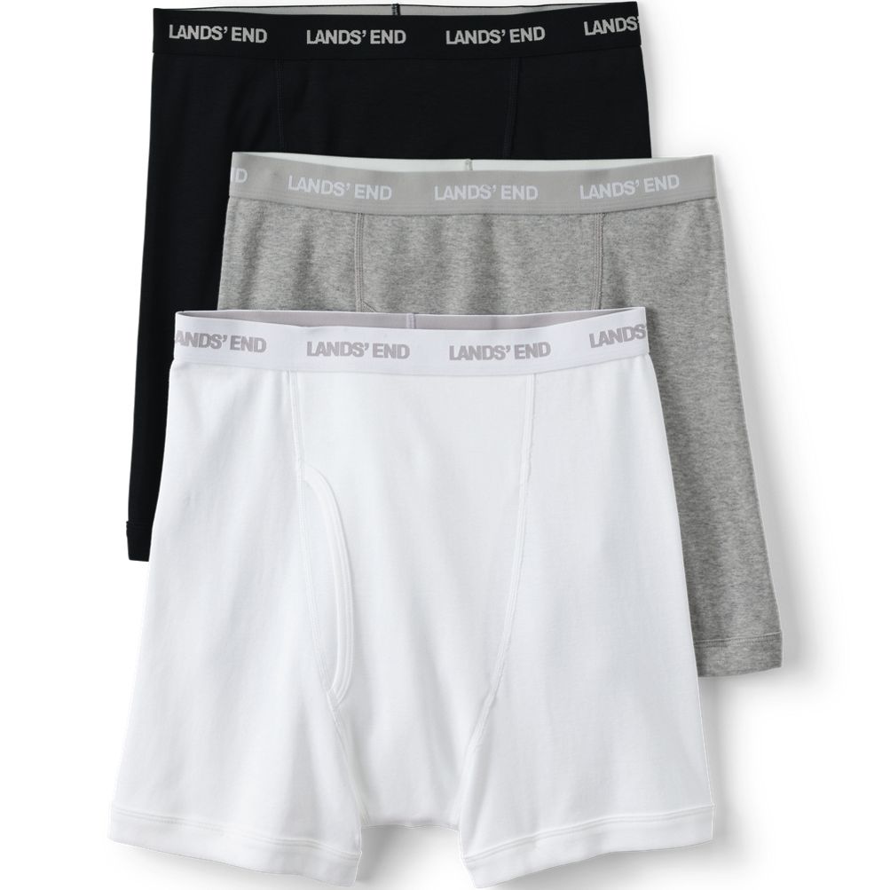 Men's Pack Knit Boxer Briefs Lands' End