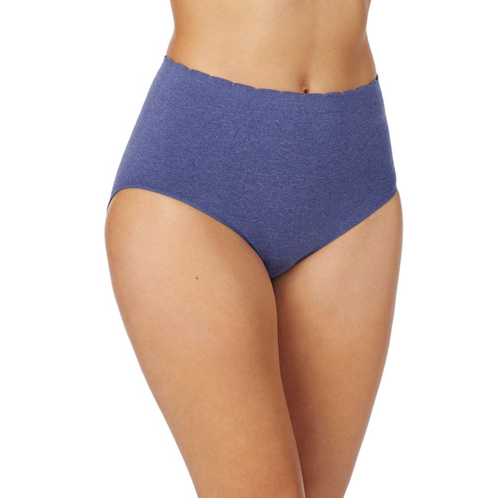 Ellen Tracy Women's Seamless Full Brief Panty, 4 Pack