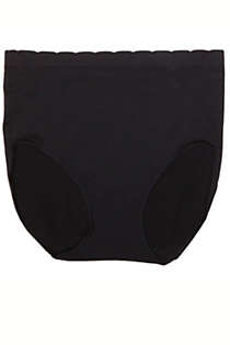 ELLEN TRACY Womens Full Brief Seamless Logo Panties
