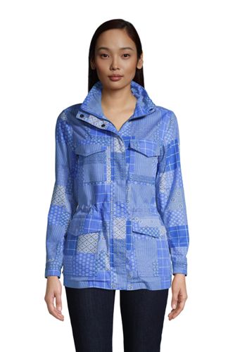 Women's Cotton Hooded Jacket with Cargo Pockets | Lands' End