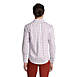 Men's Untucked Traditional Fit Straight Collar No Iron Pinpoint Shirt, Back
