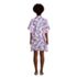 Women's Cotton Poplin Button Down Kaftan Shirt Dress Swim Cover-up, Back