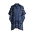 Women's Petite Cotton Poplin Button Down Kaftan Shirt Dress Swim Cover-up Print, Front