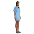 Women's Petite Terry V-neck Short Sleeve Hooded Swim Cover-up Dress with Pocket, alternative image