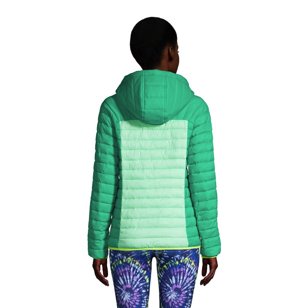 Women's Petite Recycled ThermoPlume Hooded Jacket | Lands' End