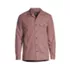 Men's Traditional Fit Textured Camp Collar Long Sleeve Shirt, Front