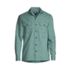 Men's Traditional Fit Textured Camp Collar Long Sleeve Shirt, Front