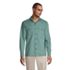 Men's Traditional Fit Textured Camp Collar Long Sleeve Shirt, Front