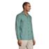 Men's Traditional Fit Textured Camp Collar Long Sleeve Shirt, alternative image