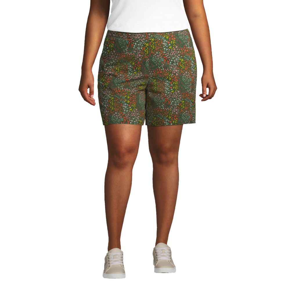 Women's Plus Size Pull On 7 Chino Shorts