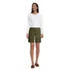 Women's Mid Rise Elastic Waist Pull On 10" Chino Bermuda Shorts, alternative image