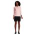 Women's Petite Mid Rise Elastic Waist Pull On 10" Chino Bermuda Shorts, alternative image