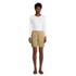 Women's Petite Mid Rise Elastic Waist Pull On 10" Chino Bermuda Shorts, alternative image